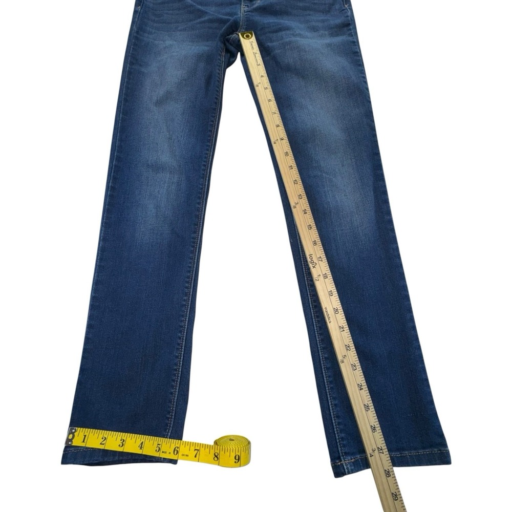White House Black Market Slim Leg Denim Jeans Stretch Medium Wash Women's 2R - Picture 5 of 9